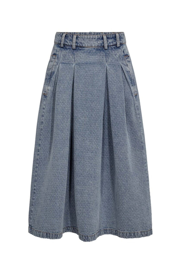 Co´Couture - Lovacc Anya Pleat Skirt 44028 - 552 - Denim Blue
