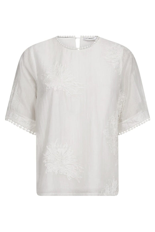 Co´Couture - Neacc Ss O-Blouse 45124 - 4000 - White