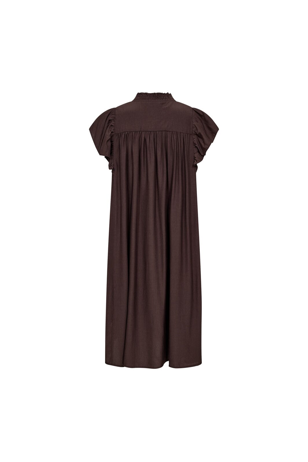 Co´Couture - Sunrisecc Frill Crop V-Dress 46101 - 145 - Dark Brown