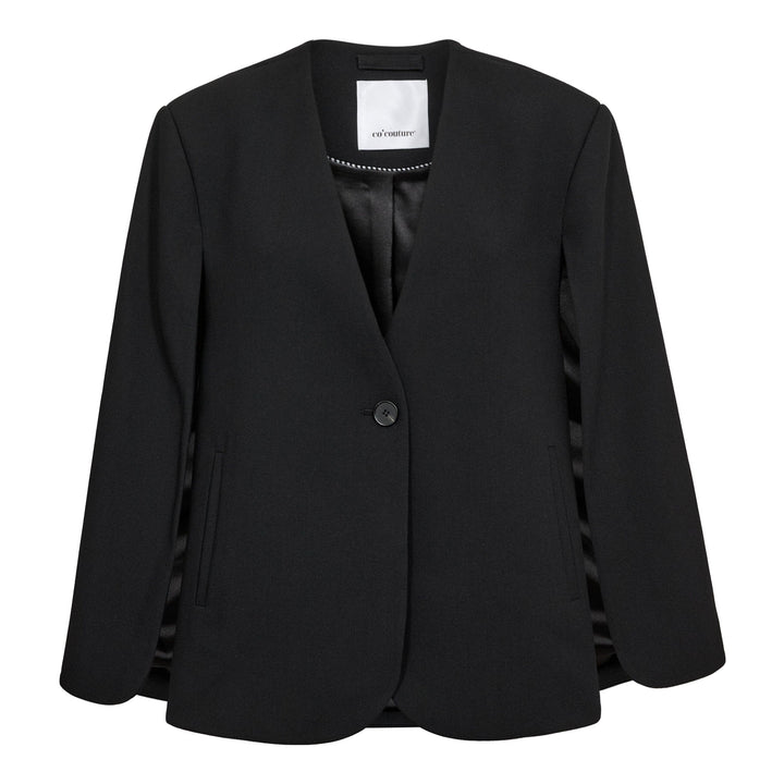 Co´Couture - Volacc Cape Button Blazer 500546 - 65001 - Black Blazere 