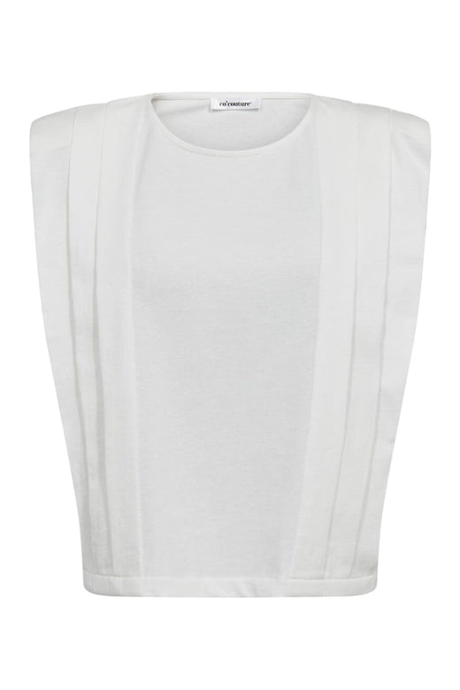 Co´Couture - Zellicc Padded Pleat Top 45151 - 4000 - White