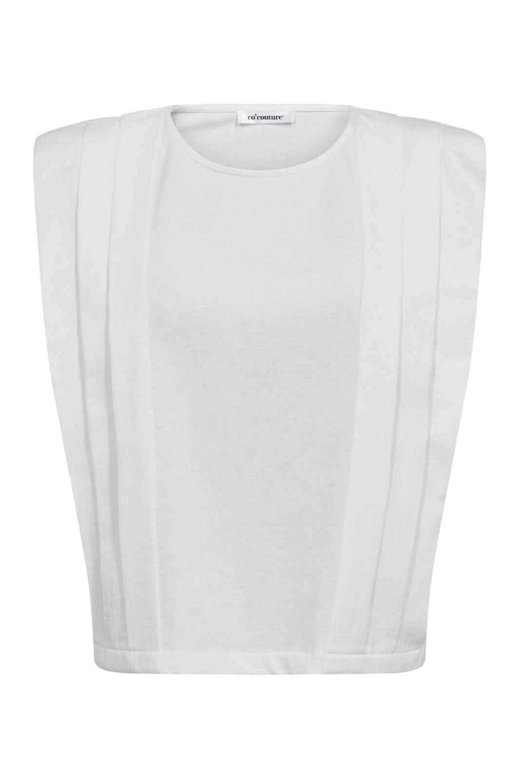 Co´Couture - Zellicc Padded Pleat Top 45151 - 4000 - White