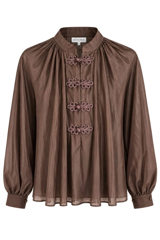 Continue - Evelyn Ls 15382 - Brown Bluser 
