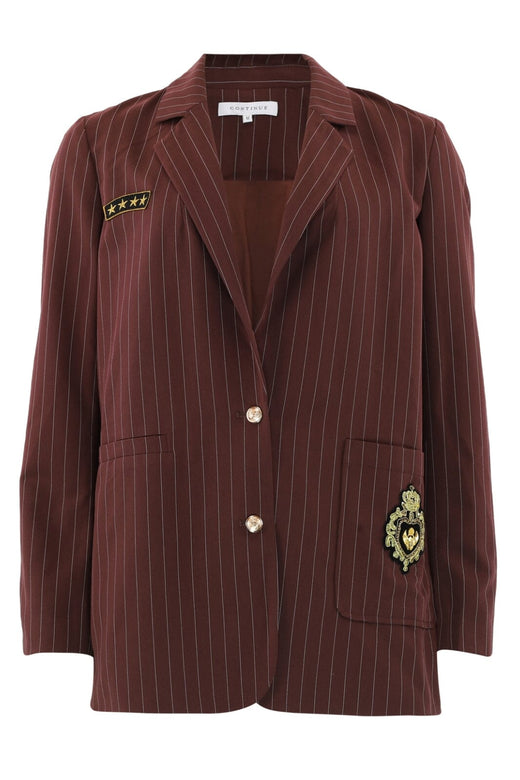 Continue - Jessy Blazer 15007 - White W. Bordaux Stripe Blazere 