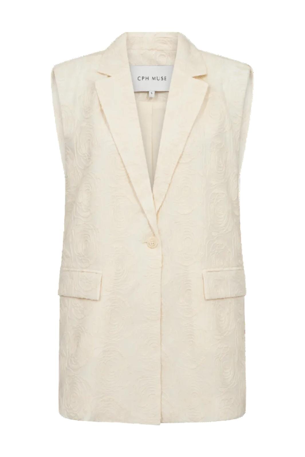 Copenhagen Muse - Cmbloomie-waistcoat 207860 - 9047 Angora Veste 