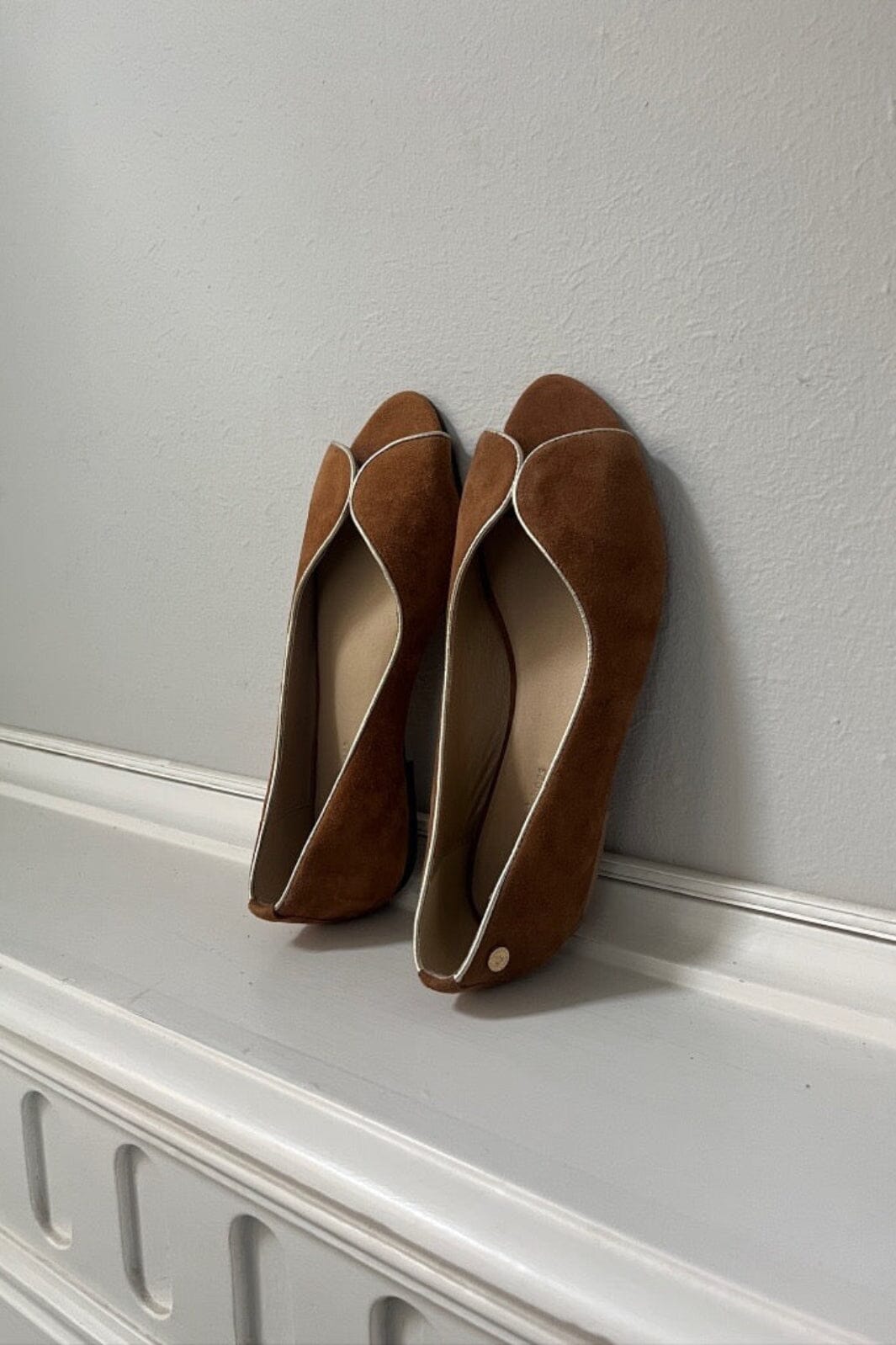 Copenhagen Shoes - Like A Melody-Suede CS8361 - 0241 - Cognac Ballerinaer 