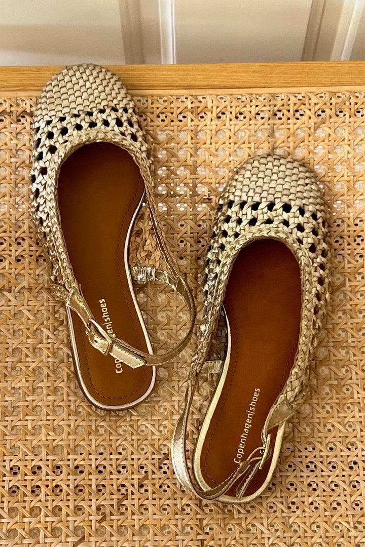 Copenhagen Shoes - Valerie CS8901 - 0051 - Gold Ballerinaer 