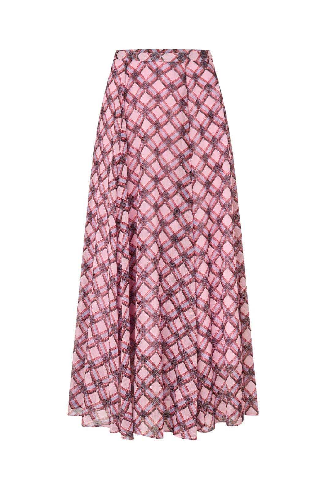 Cras - Odelle Skirt C728 - Pink Check Nederdele 
