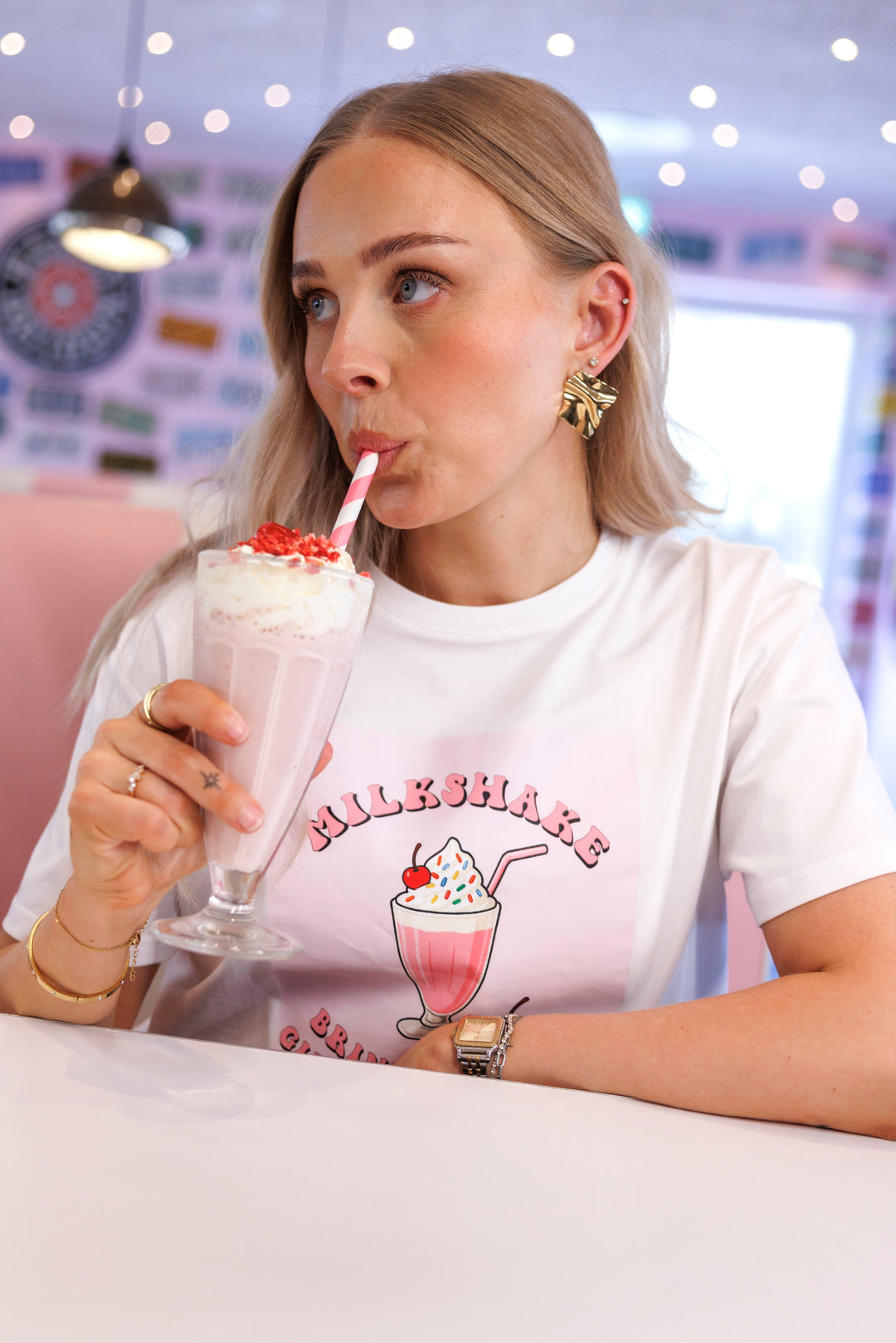 Cras x Molly&My By Sofie Martinussen - Beatrice T-Shirt C734 - White T-shirts 