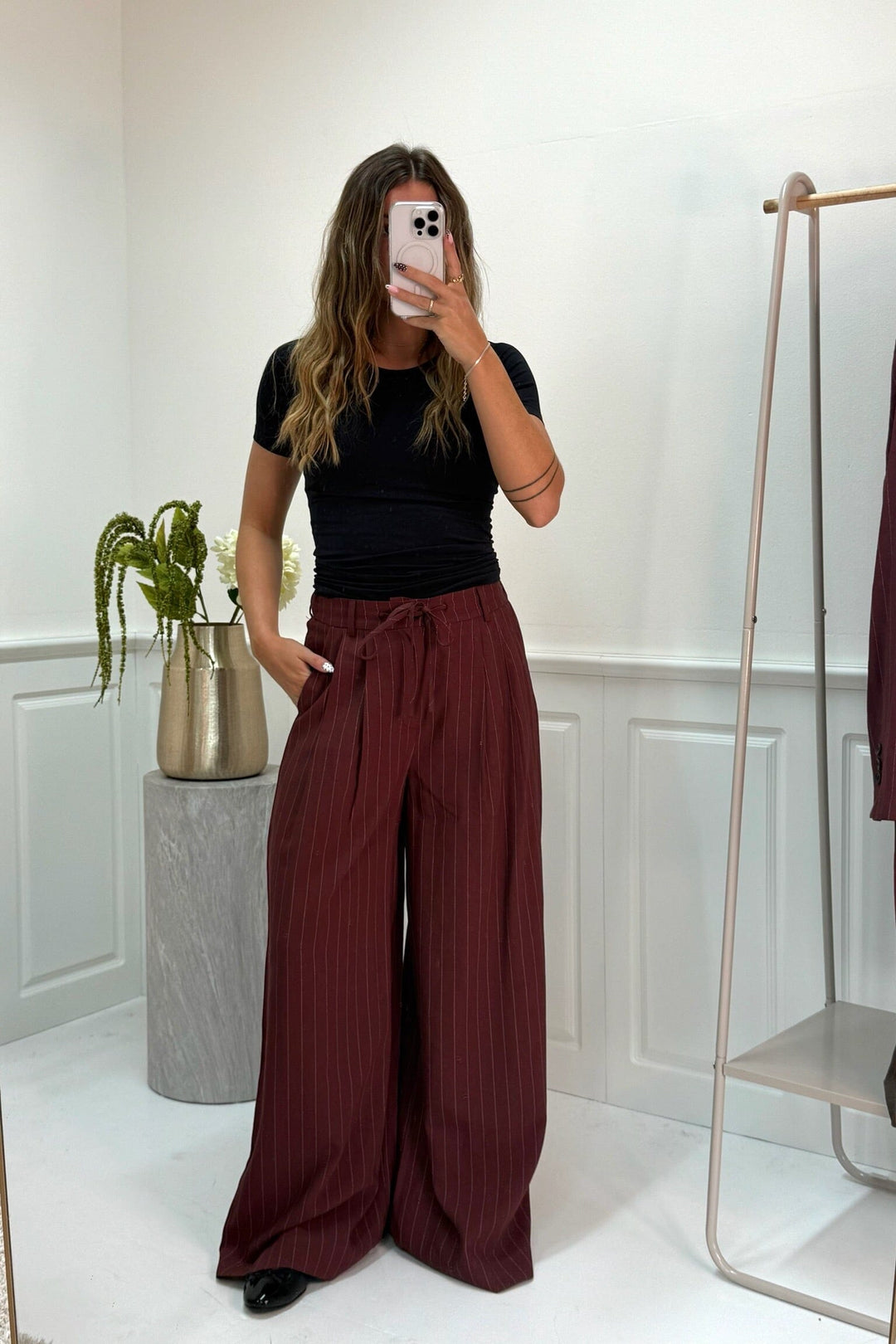 Dear Molly - ballon pants 165003b - wine 