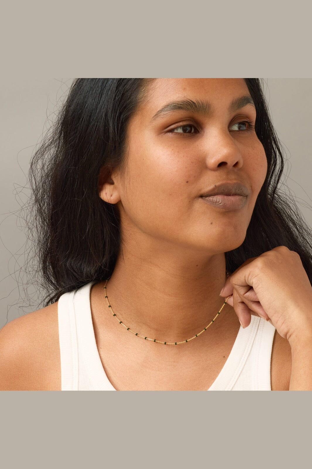 Enamel Copenhagen - Necklace, Lola N55GB - Khaki