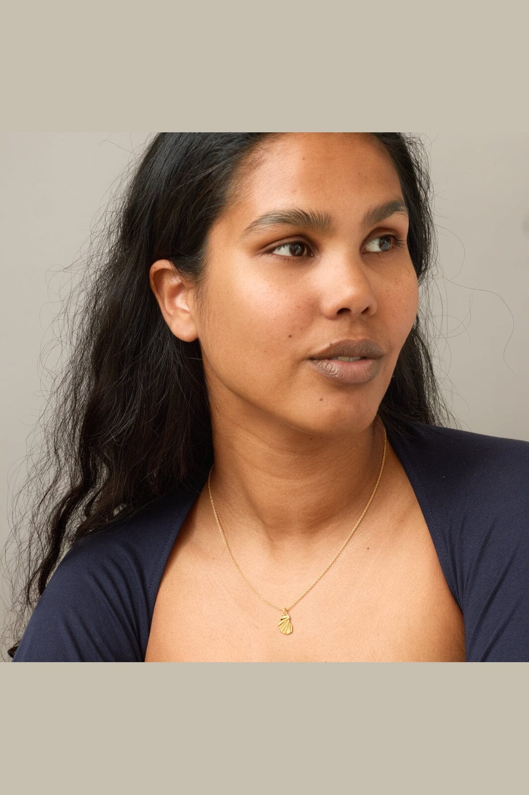 Enamel Copenhagen - Necklace, Wave N153GB - Gold Plated
