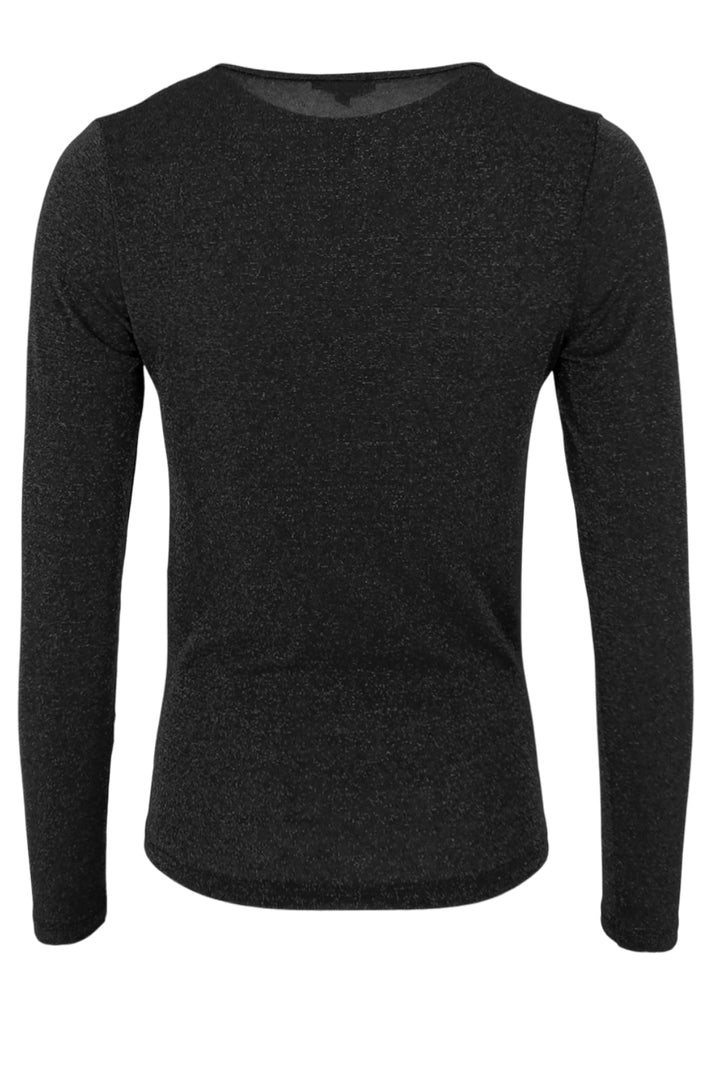 Black Colour - Bcfaye Lurex V-Neck Blouse - Black/Black
