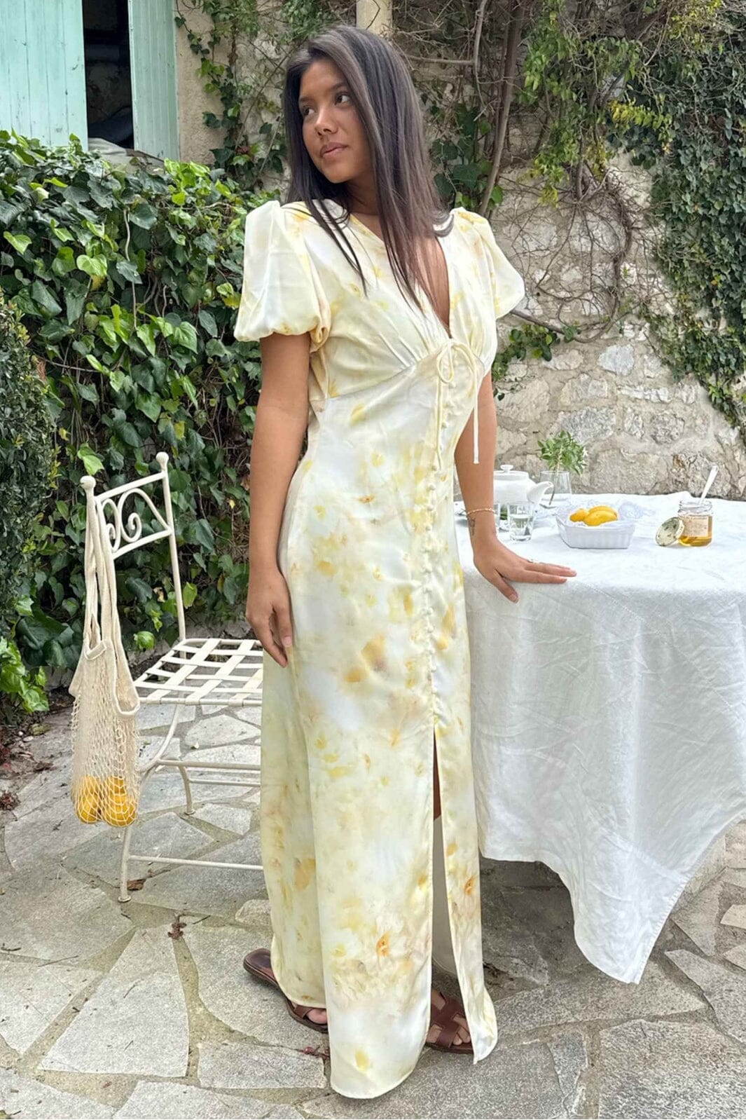 BYIC - Agnetaic Long Dress A23903 - Sunlight Blossom