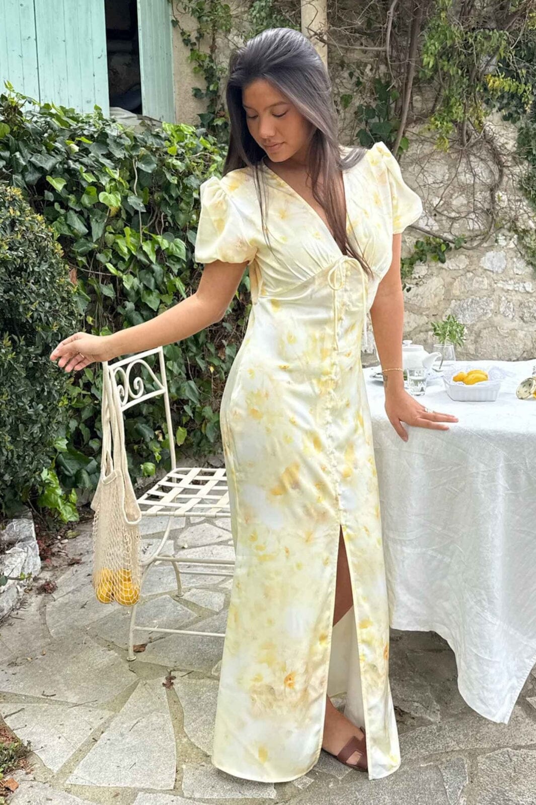 BYIC - Agnetaic Long Dress A23903 - Sunlight Blossom