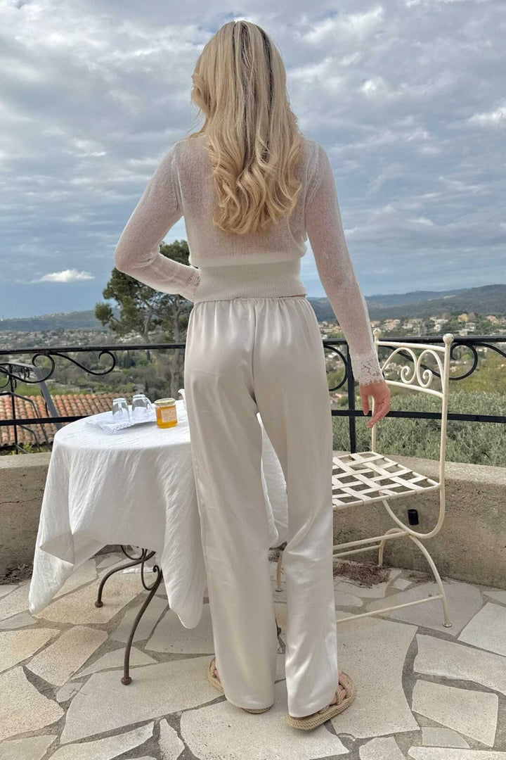 BYIC - Fieic Pants A23851 - Off White Satin