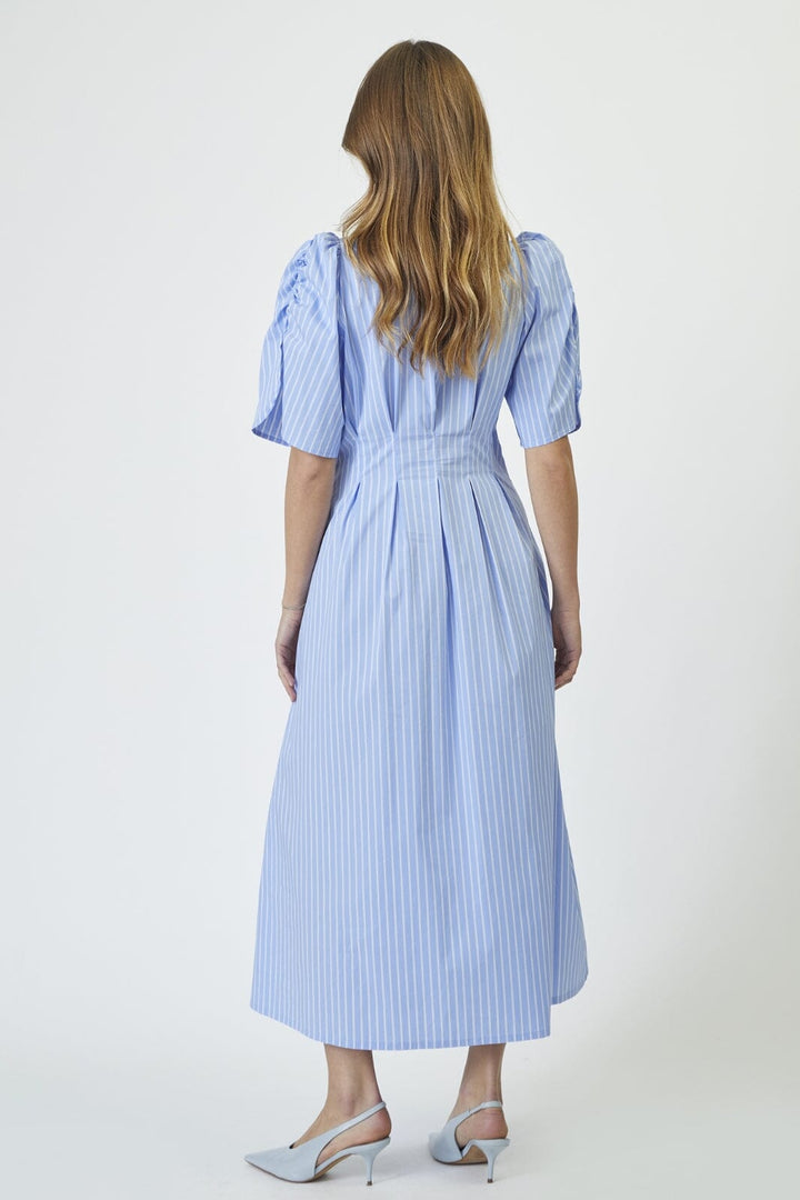Co´Couture - Micacc Stripe Pleat Dress 36536 - 23 - Pale Blue