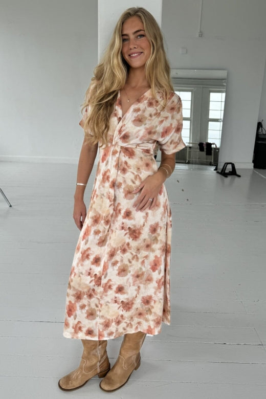 Continue - Marly Dress 14941 - Burned Flowerprint