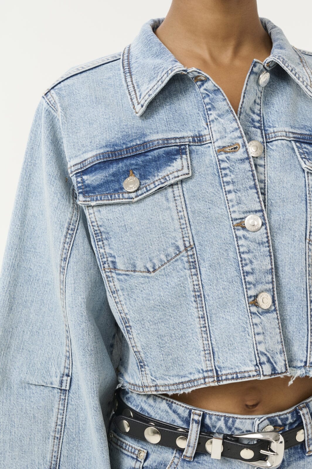Gestuz - Gzdea Cropped Jacket 10910382 - 107868 - Light Blue Denim