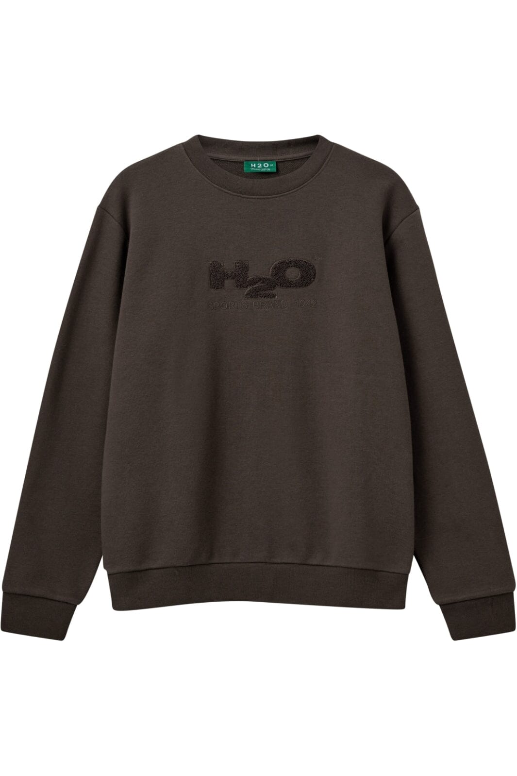 H2O - Logo Sweat O'Neck 100955-S - 3601 - Espresso
