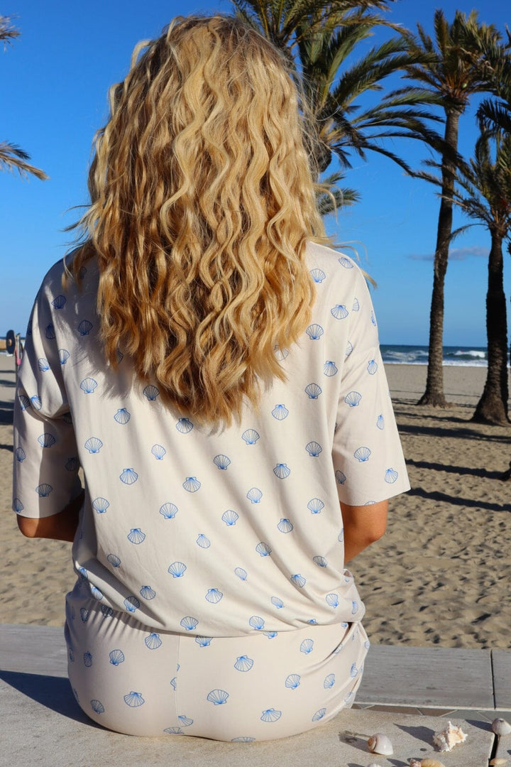 Forudbestilling - Liberte - Alma-Tshirt 9519 - Ivory Cobolt Shell