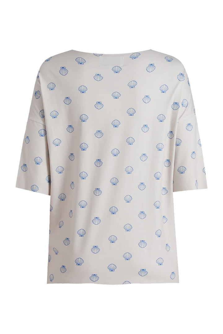 Liberte - Alma-Tshirt 9519 - Ivory Cobolt Shell