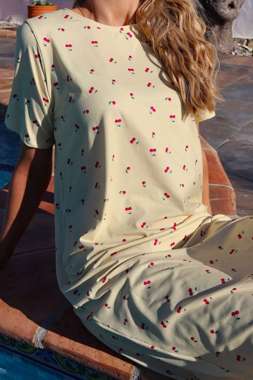 Liberte - Alma-Tshirt-Dress 9562 - Yellow Cherry