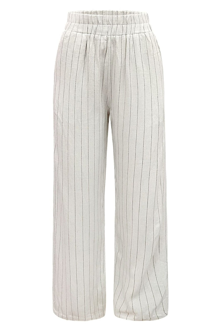 Liberte - Neo-Pants 22199 - Nature Pinstripe