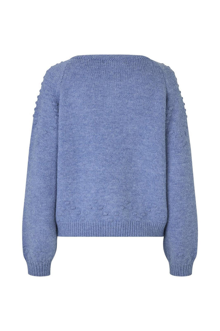 Forudbestilling - Lollys Laundry - Gracelynnll Knit Cardigan Ls25497-5020 - Blue Melange Cardigans 