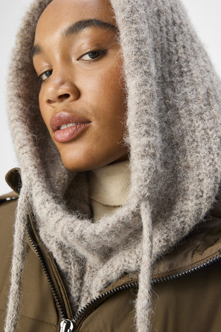 Object - Objmilu Knit Balaclava - 4604016 Humus Melange