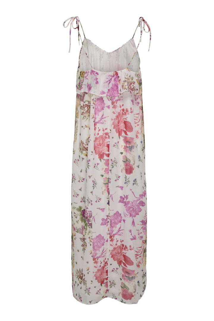 Only - Onlmilla Strap Dress - 4973256 Cloud Dancer Patchwork Flowers