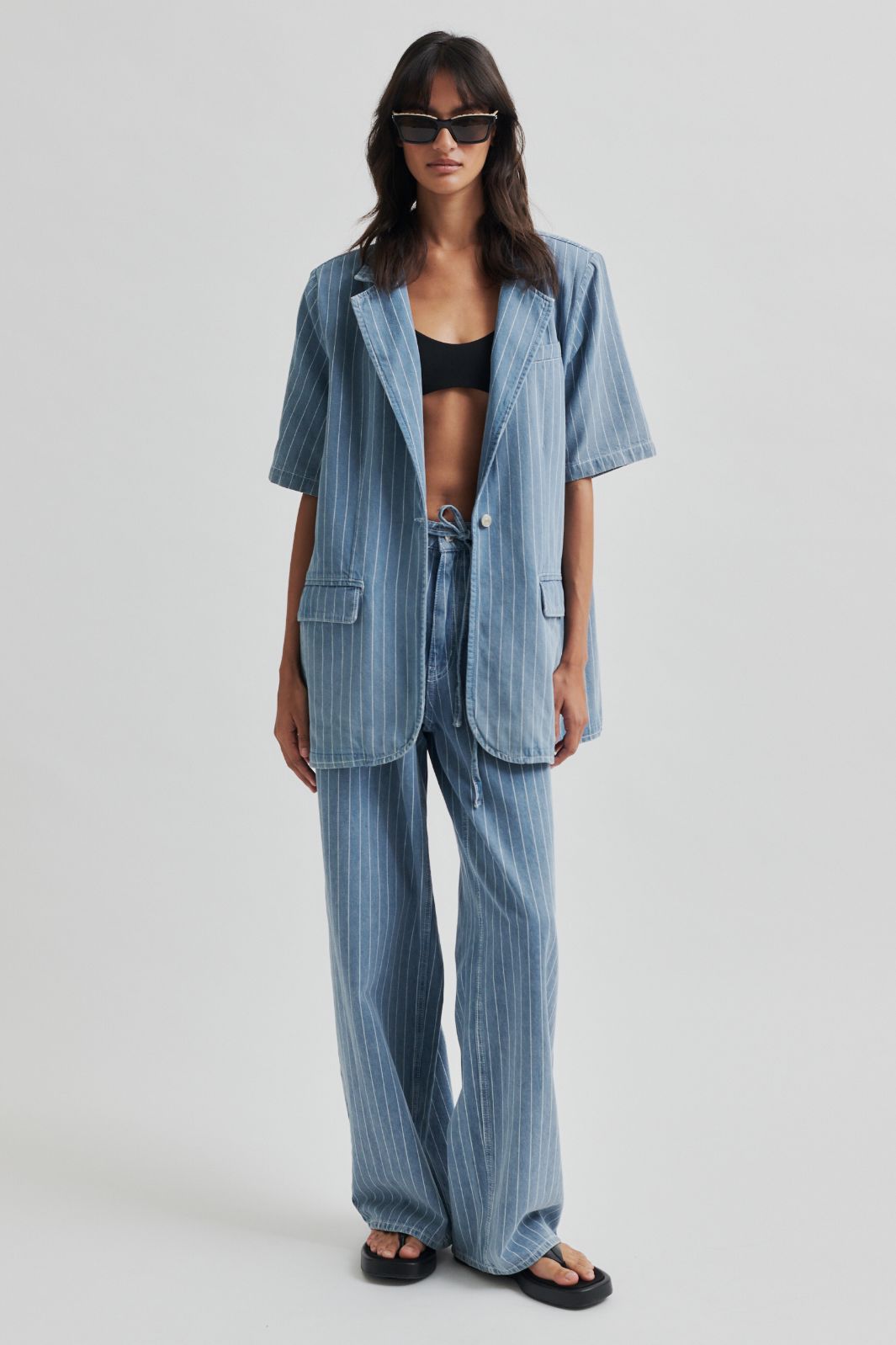 Forudbestilling - Second Female - Layne Jeans 59626 - Light blue denim Bukser 