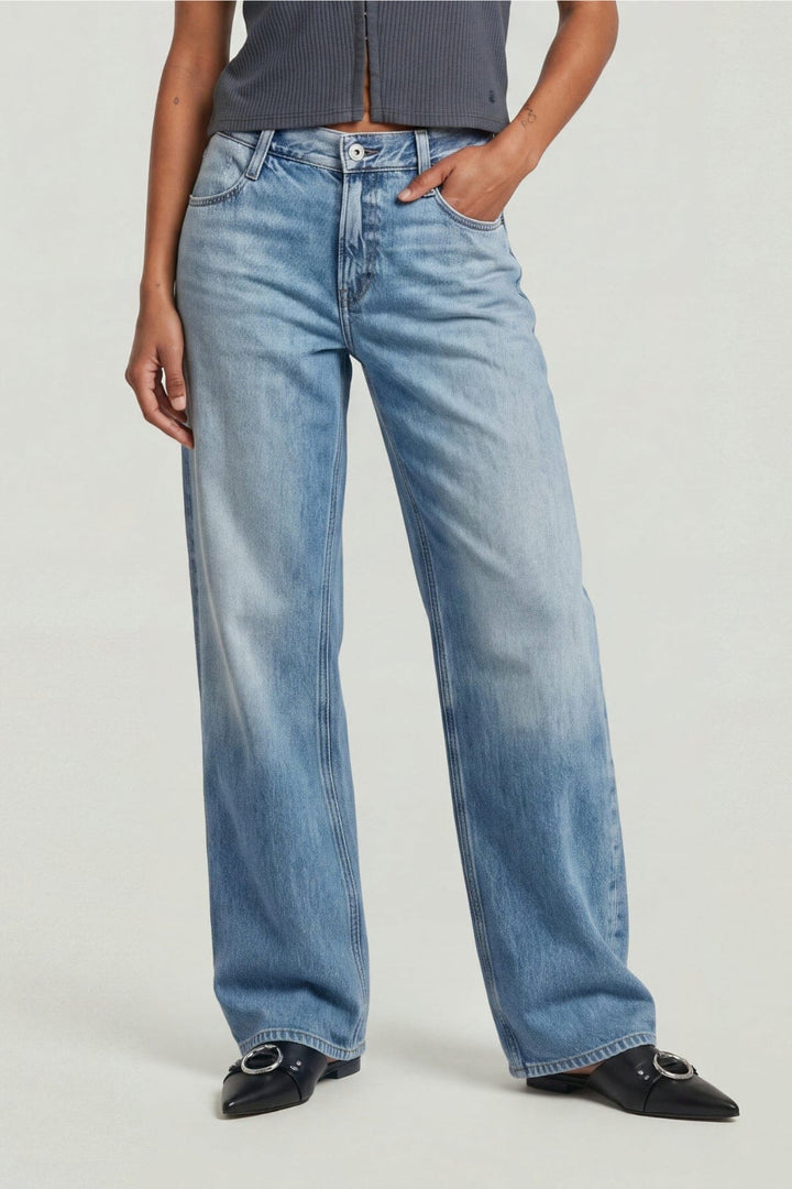 G-Star - Judee Loose Wmn D22889-D436-C947 - Sun Faded Air Force Blue Jeans 