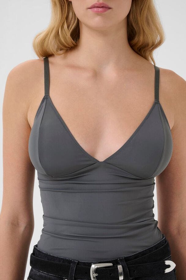 Gestuz - Camigz Top 10902514 - 190203 - Gray Pinstripe Undertøj 