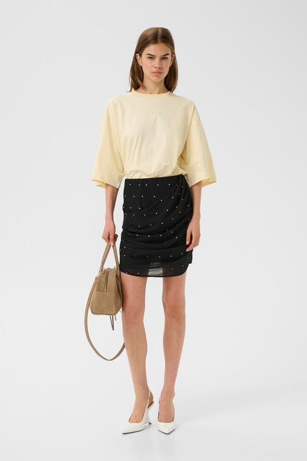 Gestuz - Gzdorthie P Skirt 10911036 - 109160 - Khaki Dot Nederdele 