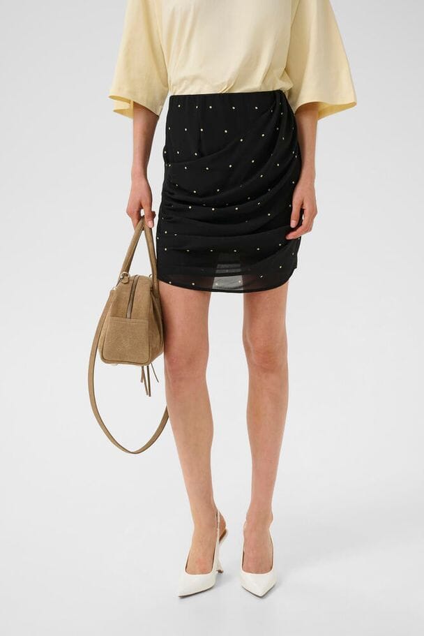 Gestuz - Gzdorthie P Skirt 10911036 - 109160 - Khaki Dot Nederdele 