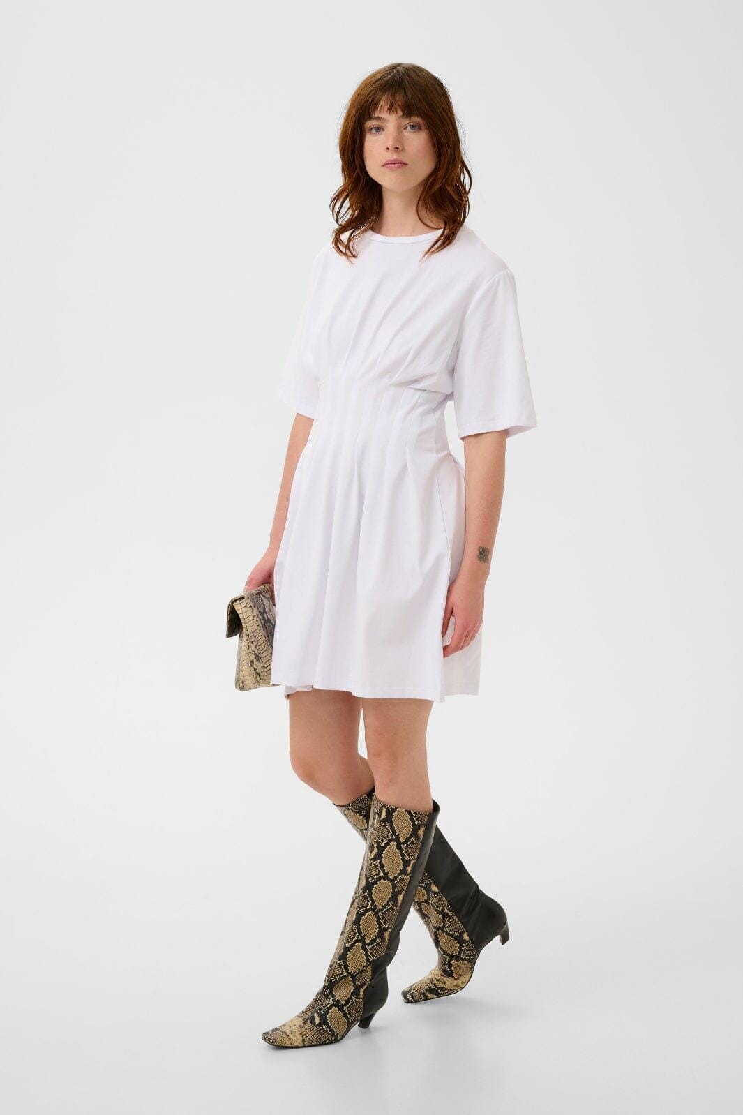 Gestuz - Gzinez Short Dress 10911234 - 110601 - Bright White Kjoler 