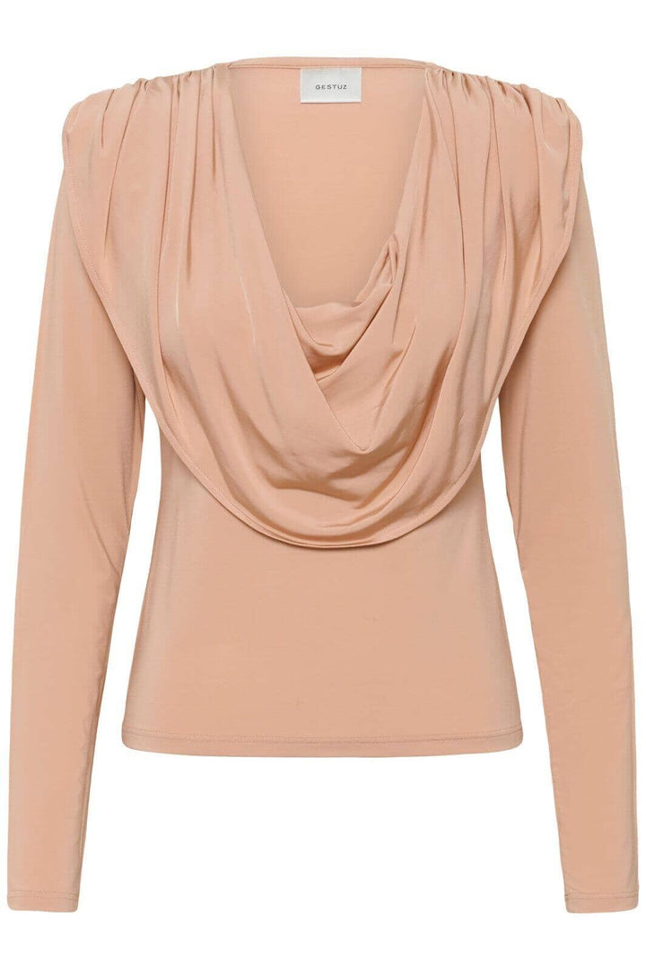 Gestuz - Gzlaily Ls Top 10910980 - 151316 - Maple Sugar Bluser 