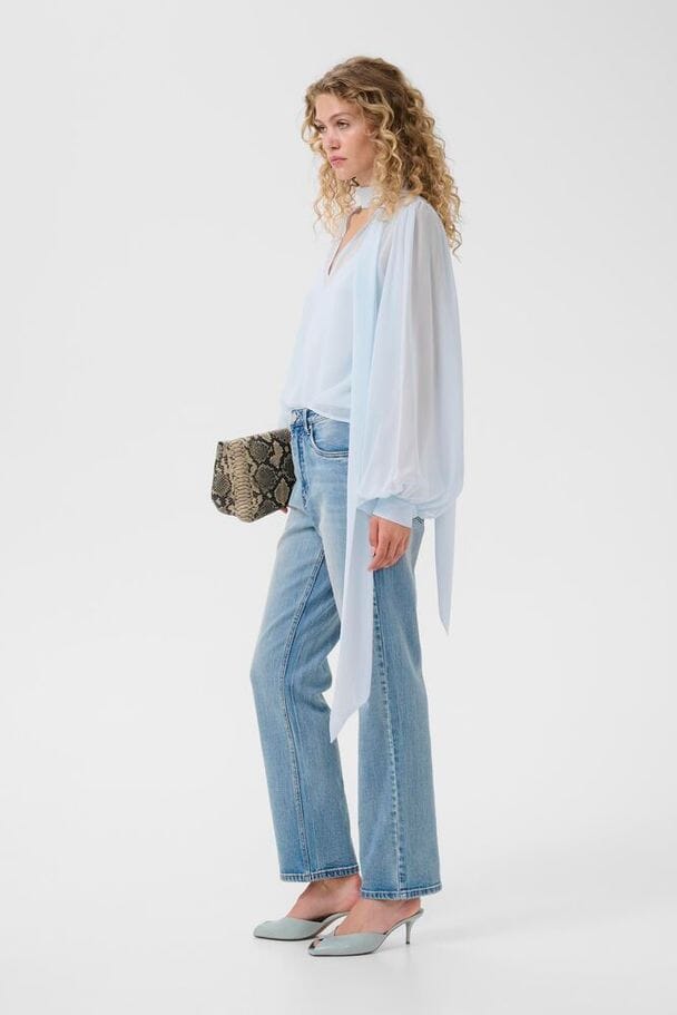 Gestuz - Gzzurina Blouse 10911029 - 134016 - Blue Finch Bluser 