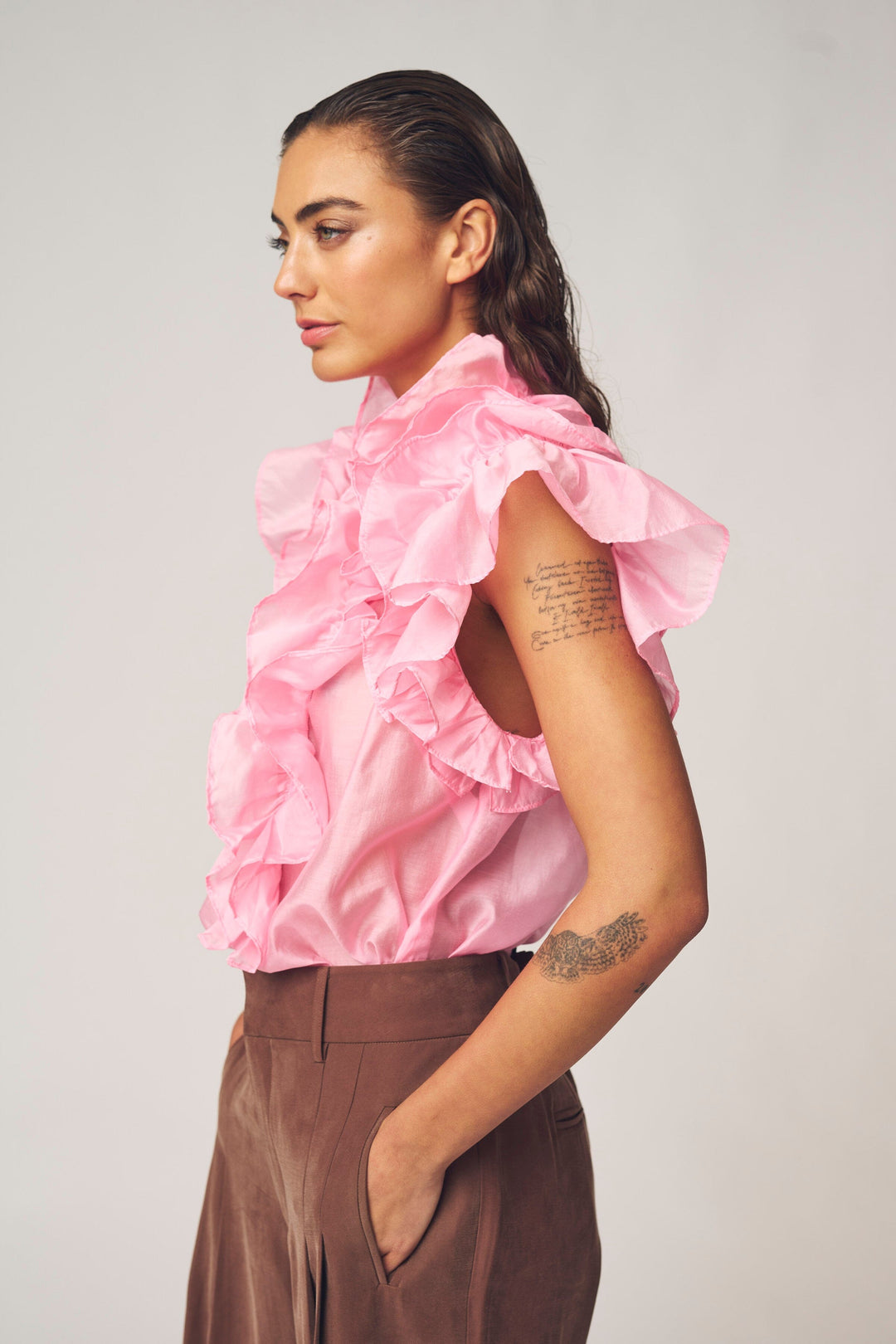 Gossia - Emblago Blouse G3160 - Bubblegum Bluser 