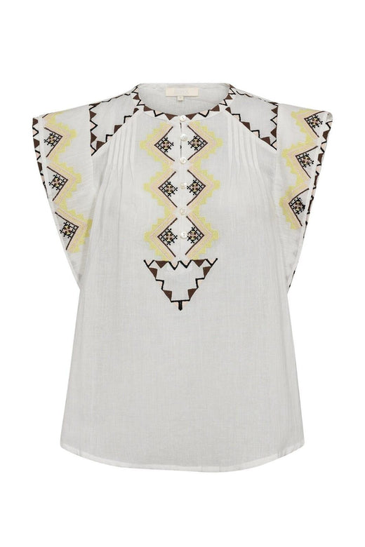Gossia - Livgo Blouse G2779 - Off-White Bluser 