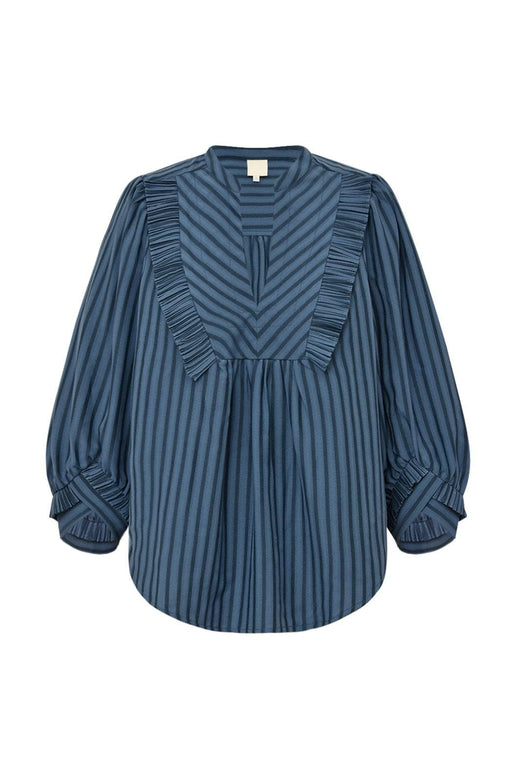 Gossia - Meego Vibs Blouse G2854 - Blue Stripes