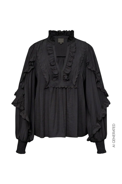 Gossia - Nanago Blouse G2618 - Black Bluser 