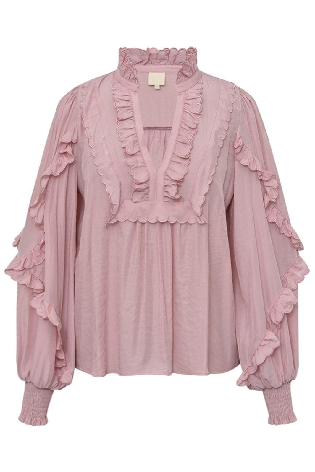 Gossia - Nanago Blouse G2618 - Pale Pink Bluser 