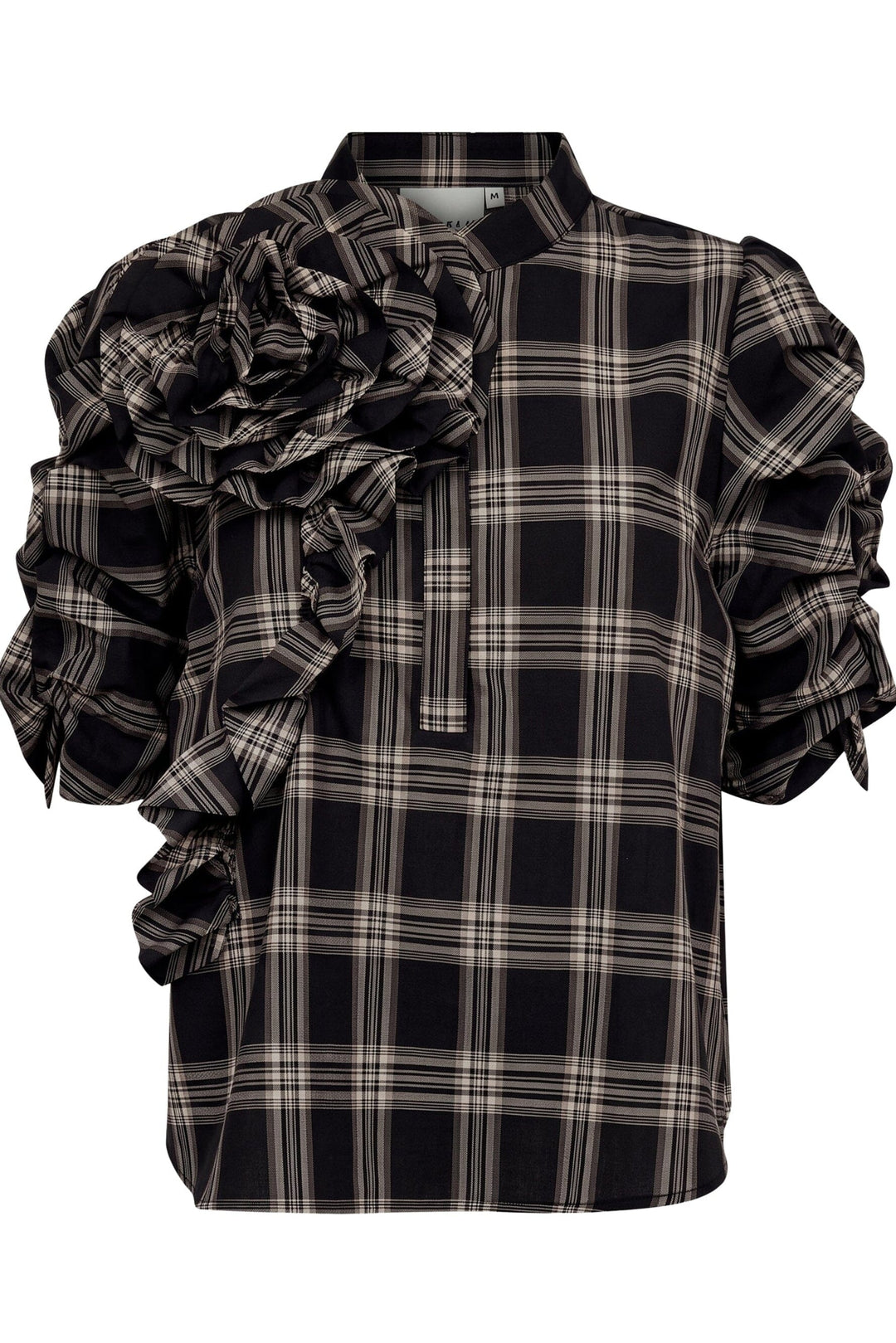 Gossia - Zabinago Blouse G3051 - Black Checks Bluser 