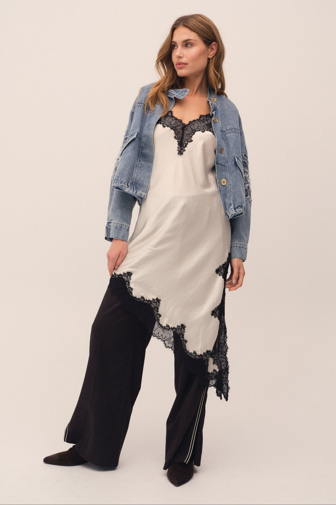 Gossia - Zennago Dress G2882 - Creme Kjoler 