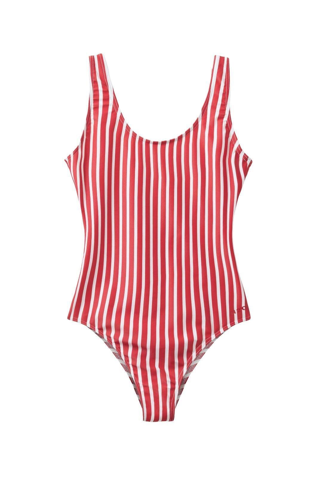 H2O - Stripe Swimsuit 101014 - 2000 - Red Badedragter 