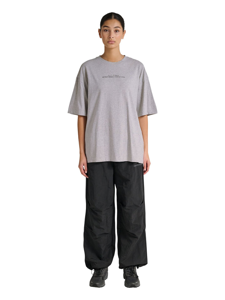 Halo - Graphic Boxy T-Shirt 230418 - 2010 - Light Grey Melange T-shirts 