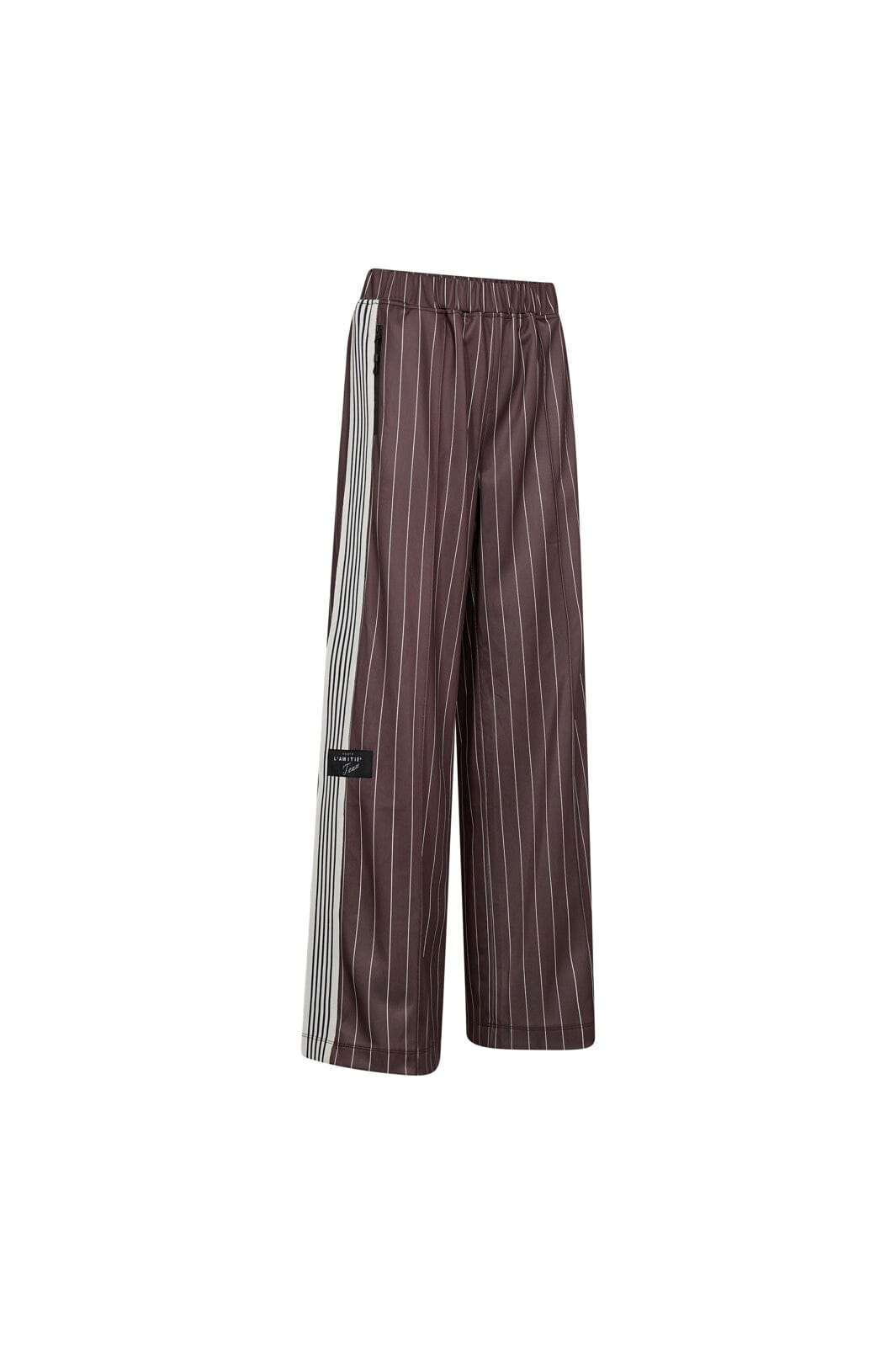 Haute L'Amitié - Baggy Pin Stripe Track Pants HL10493 - Mocca