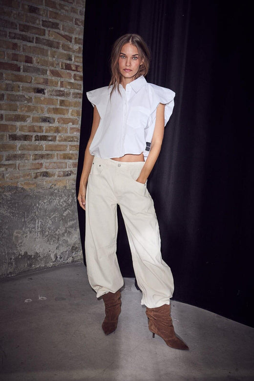 Haute L'Amitié - Dinnie Ns Poplin Shirt HL10846 - White Skjorter 